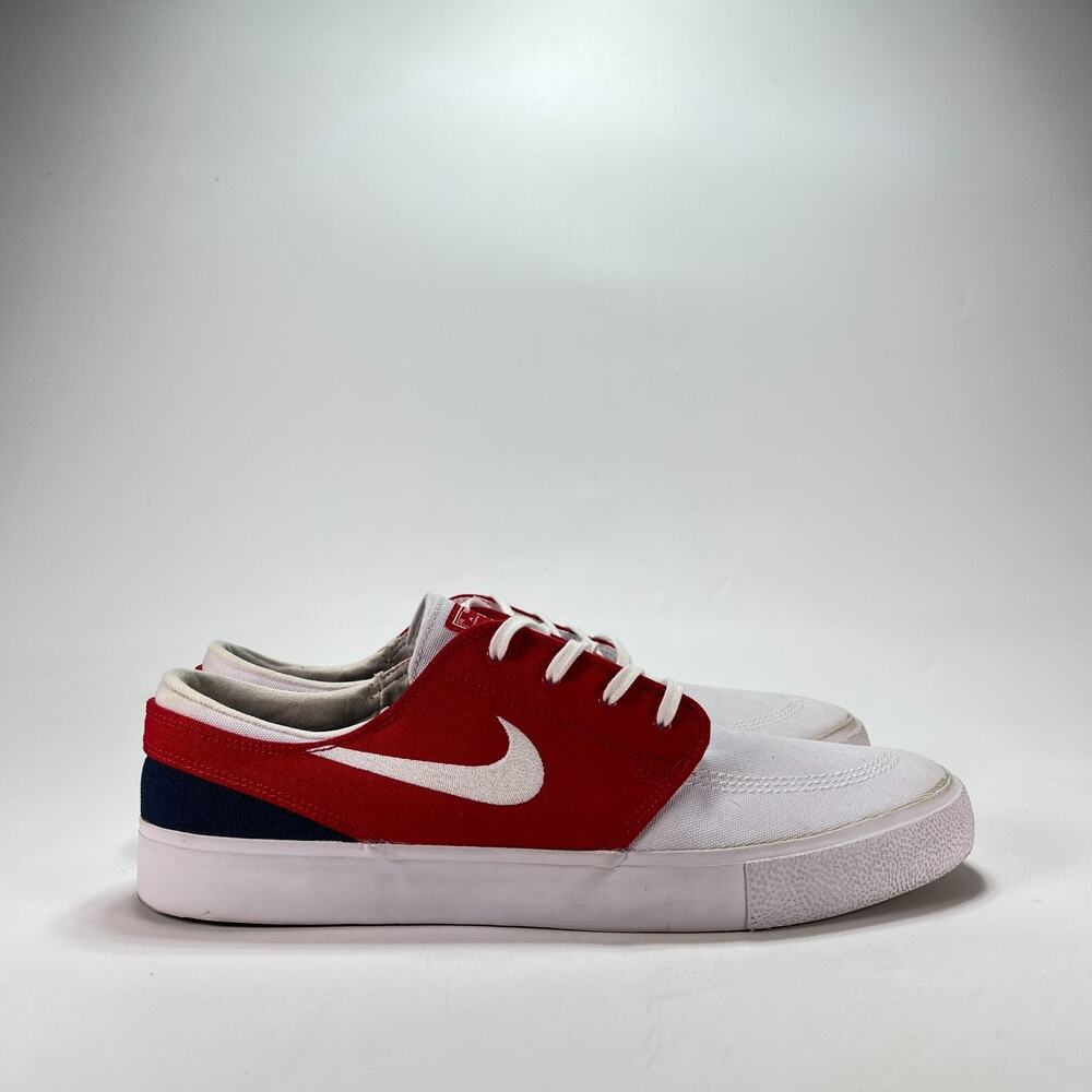 Nike SB Zoom Stefan Janoski RM White Red Skate Shoes AR7718-105 Men's Size 13